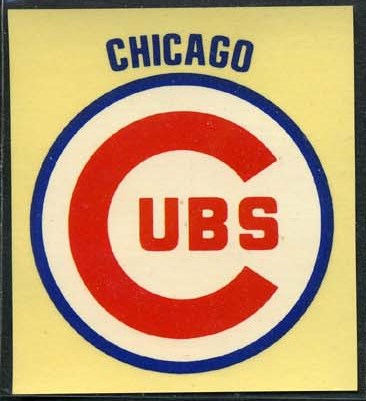 70FD 1970 Fleer Decals Chicago Cubs